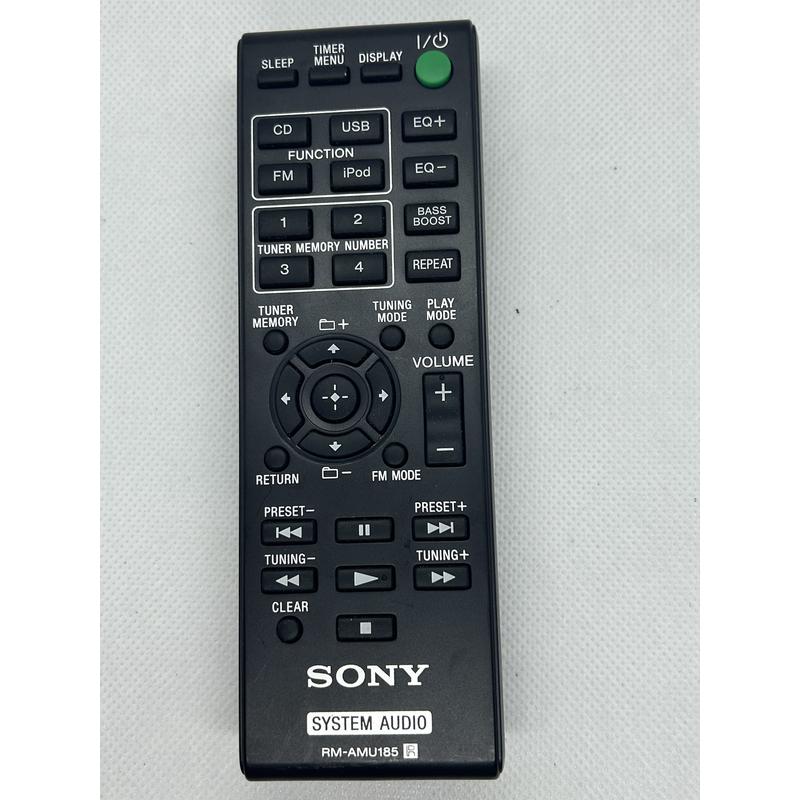 Sony RM-AMU185 audio system remote control front view