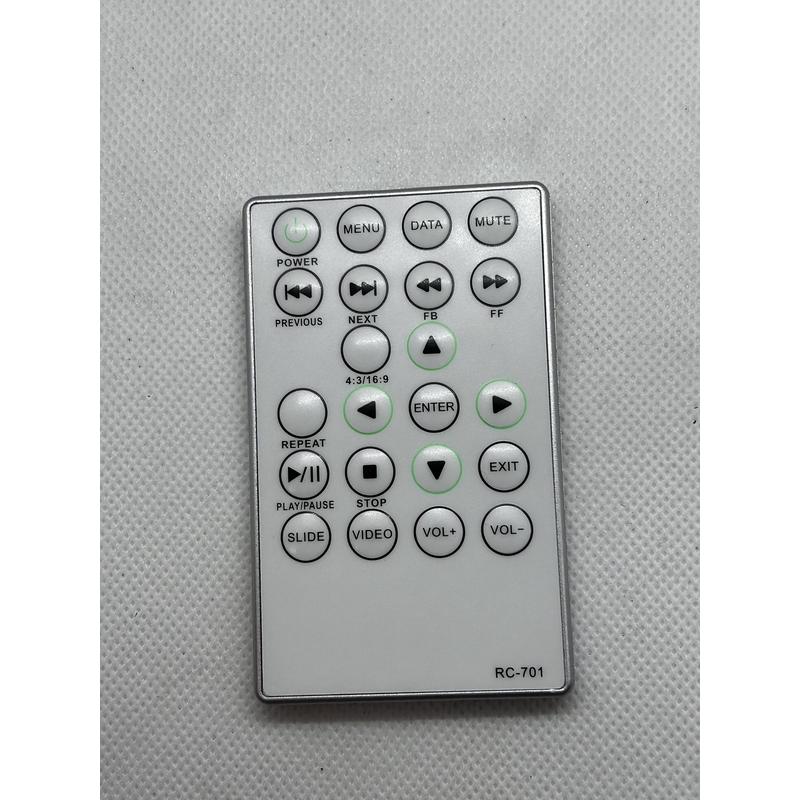 RC701 replacement remote control front view
