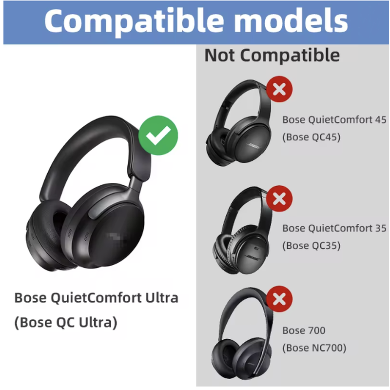 Bose QC Ultra ear pad set with removal tool included