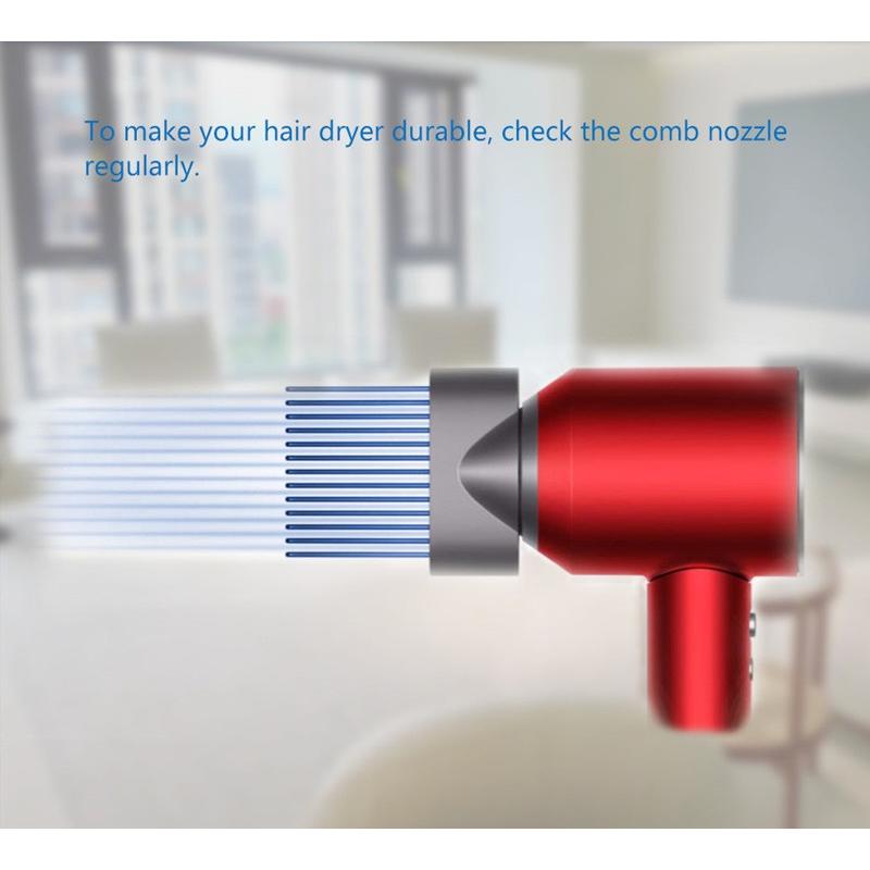 Wide tooth comb attachment close-up showing teeth design