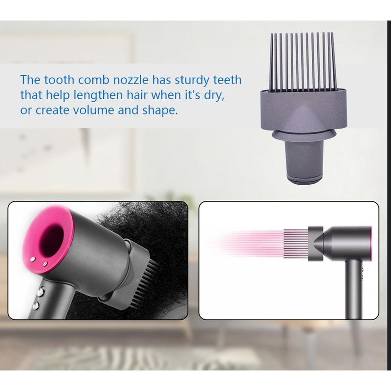 Dyson wide tooth comb attachment connector detail