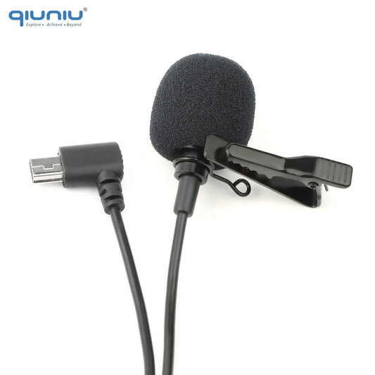 QIUNIU 2M External Microphone Mic for GoPro Hero 3 3+ 4 Go Pro 4