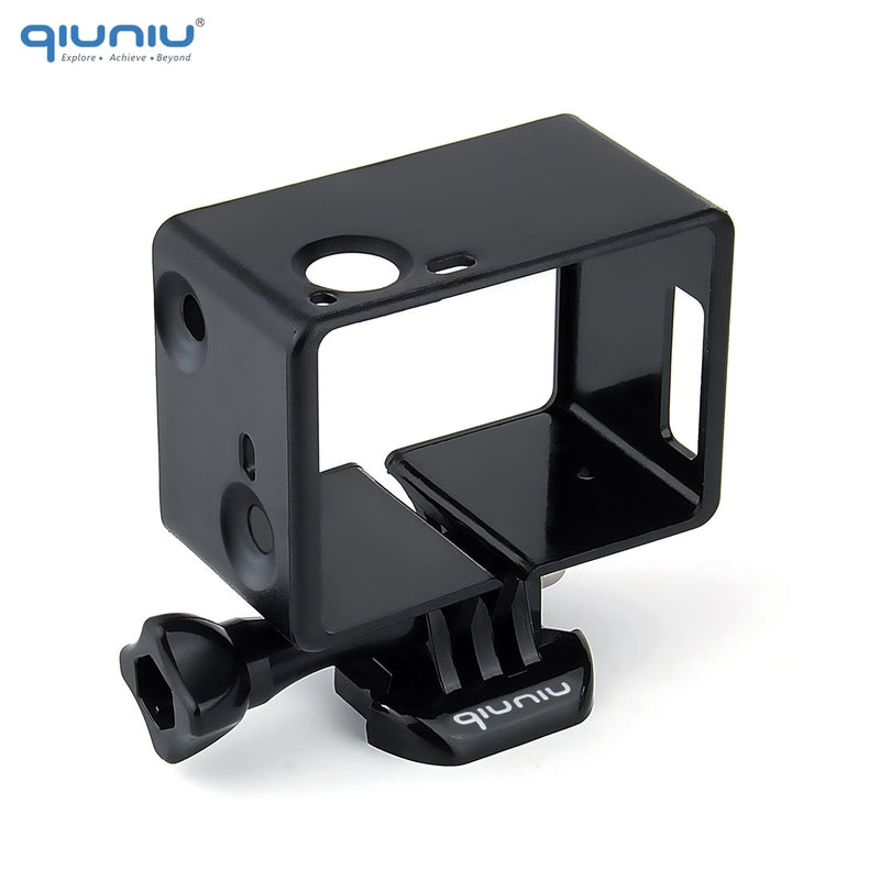 Side view of GoPro protective frame with USB and HDMI port openings