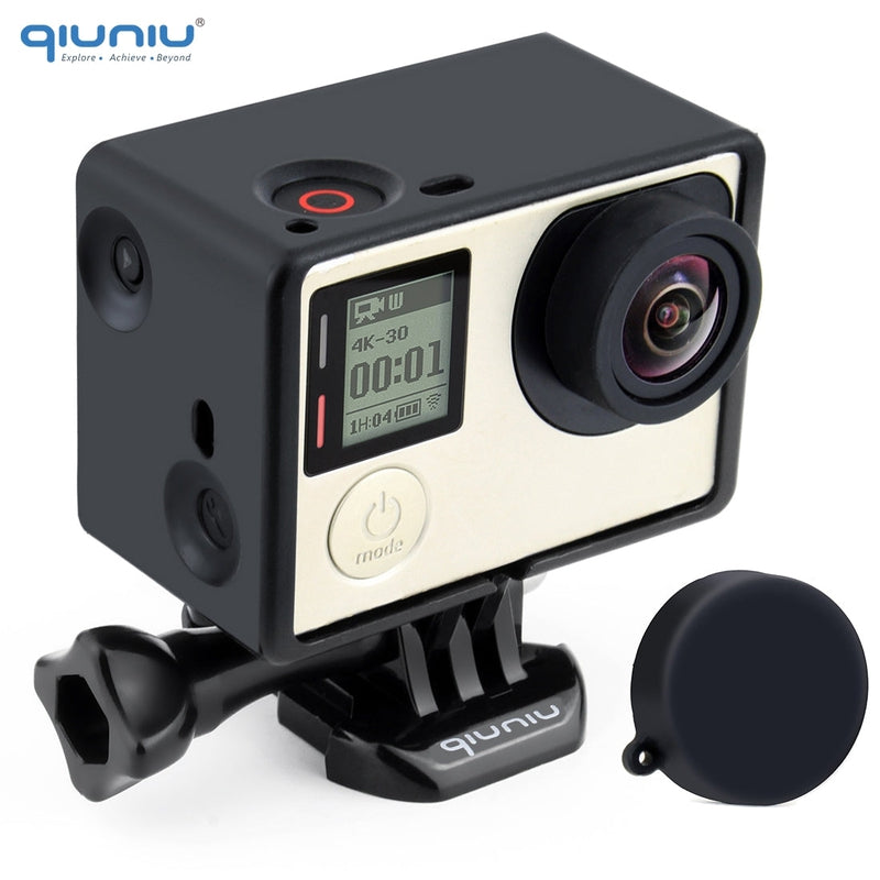 GoPro Hero 3/3+/4 frame housing with quick release buckle and lens cap