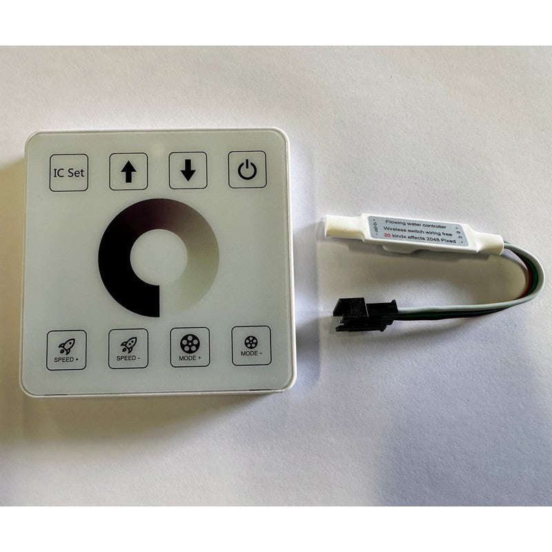WS2811 addressable LED controller showing connection ports
