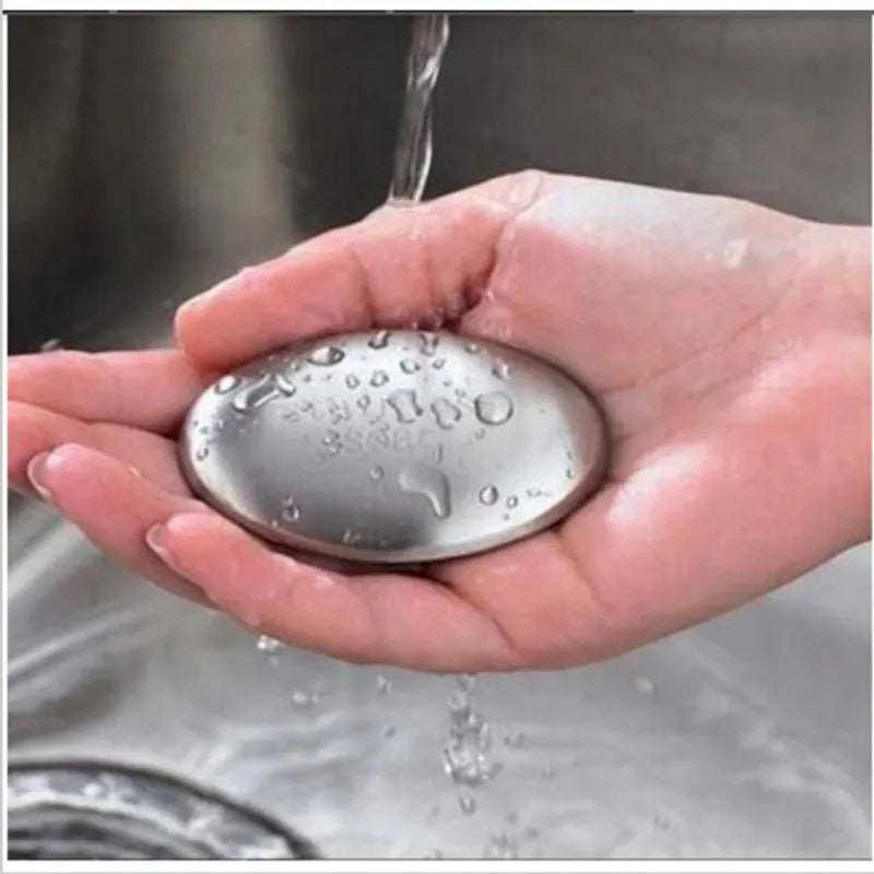 Stainless steel odour remover bar for eliminating kitchen smells