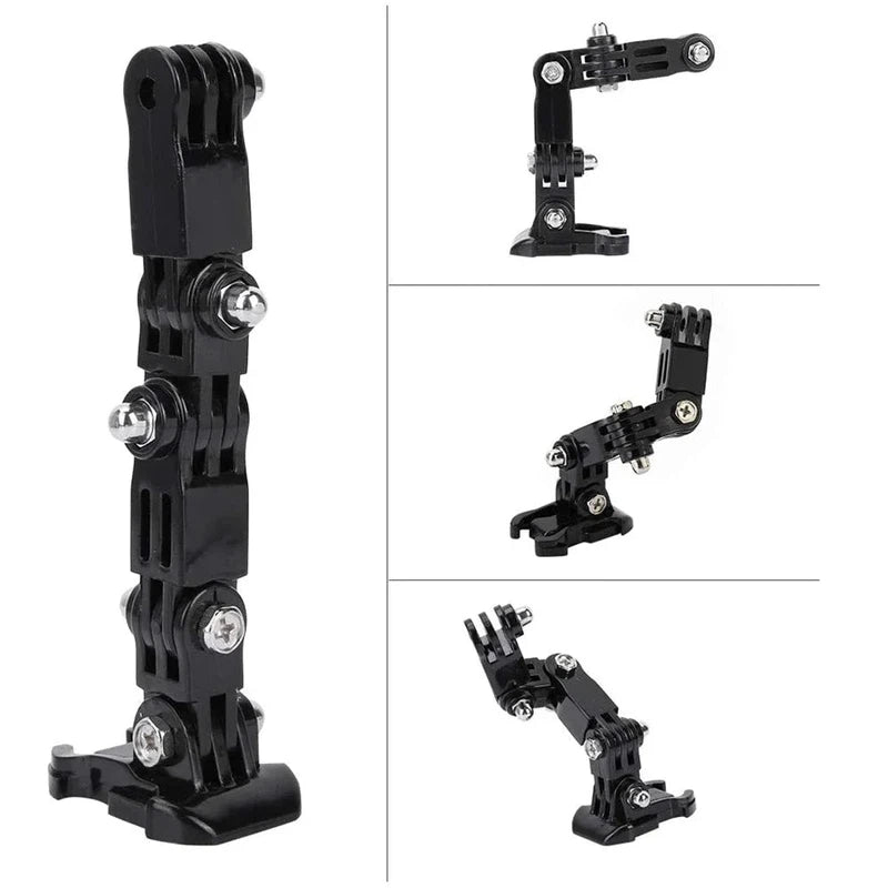 GoPro helmet mount accessories with safety tether