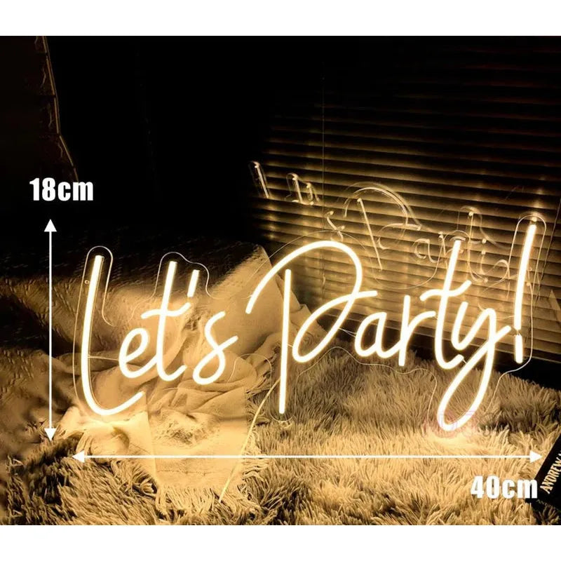 USB powered LED neon sign with acrylic base