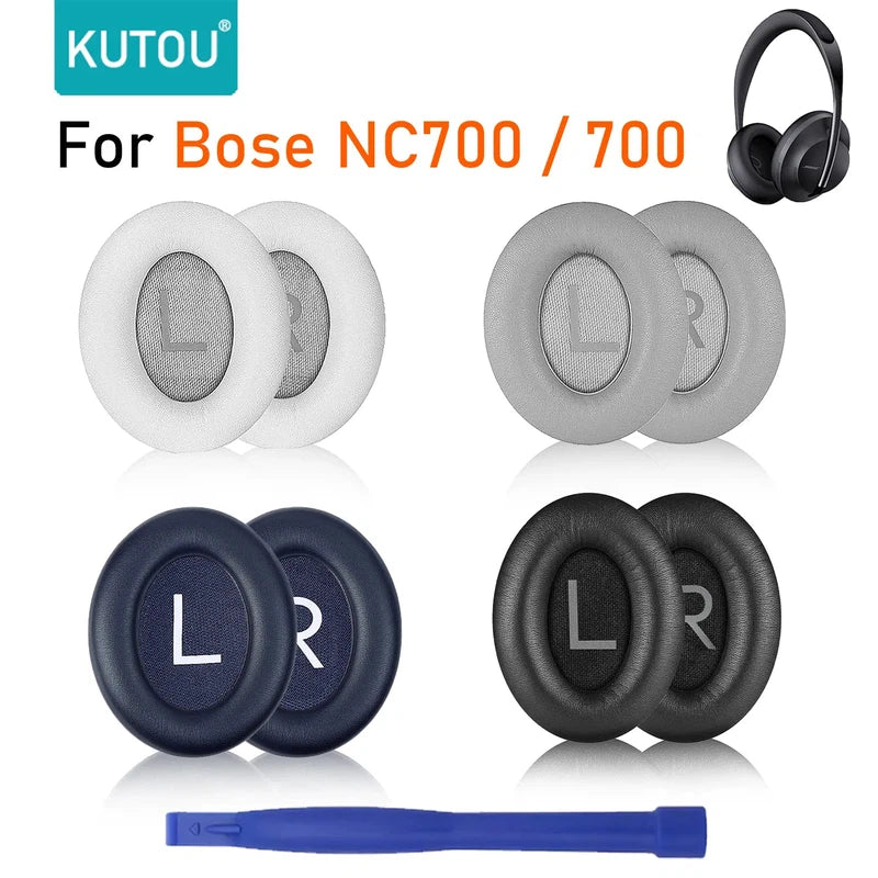 Replacement ear pads for Bose 700 headphones in black leather