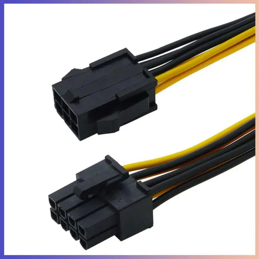 30cm PCIe 6 Pin To 8 Pin Power Adapter Cable For PCIe Video Cards