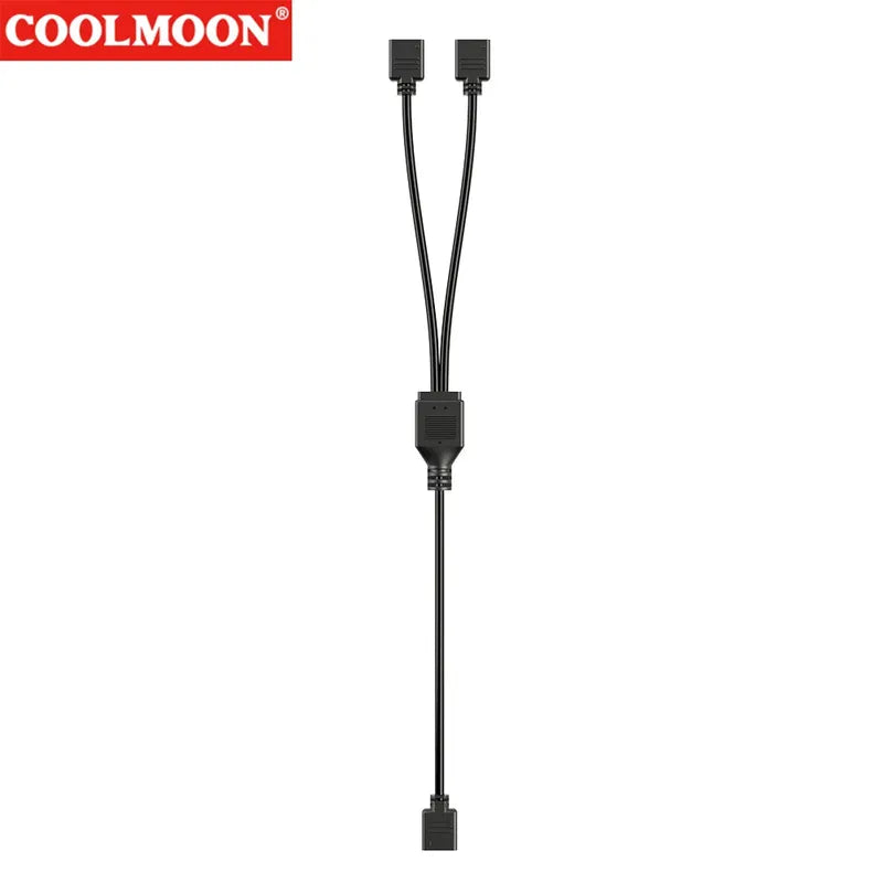 Computer Cooling Fan Cable 1 to 2 / 4 splitter ARGB 5V 3-Pin