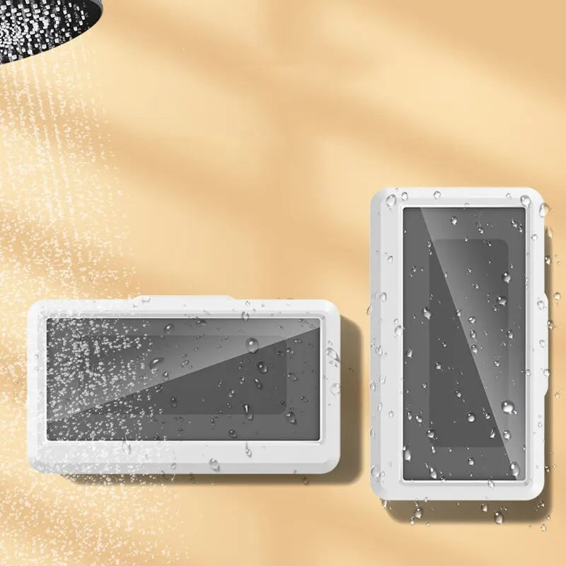 Bathroom phone holder size compatibility demonstration