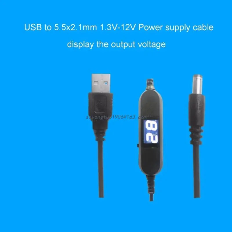 USB Adjustable Output Voltage Cable Step Up/Down Converter to 1.5V 3V 4.5V 6V 9V 12V