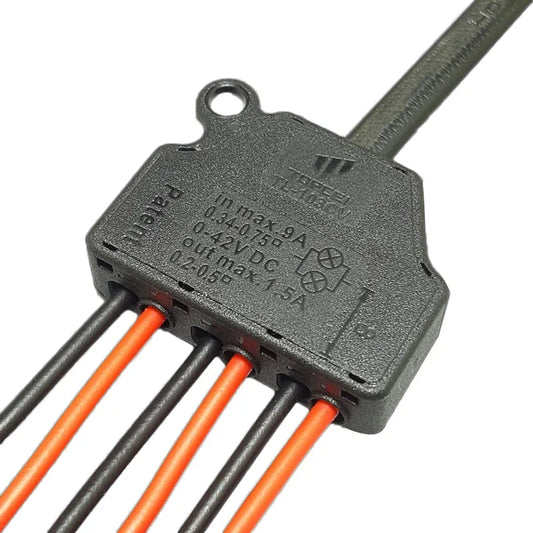 3 Port Push-in Fast Quick Wire Connector Distribution Wiring Cable Splitter