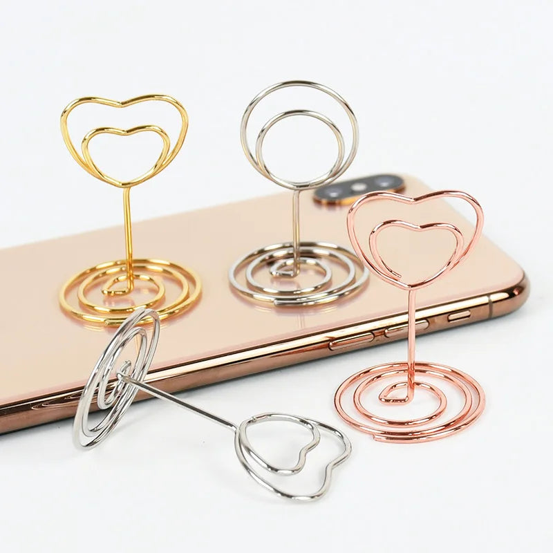 Table Number Card Holders, Metal (10 pack)