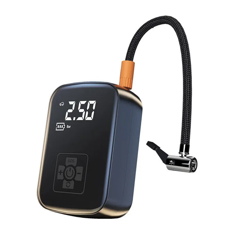 Electric tyre inflator showing features