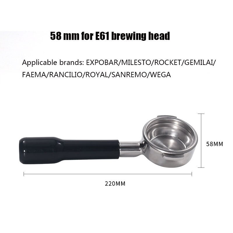 Professional grade replacement portafilter