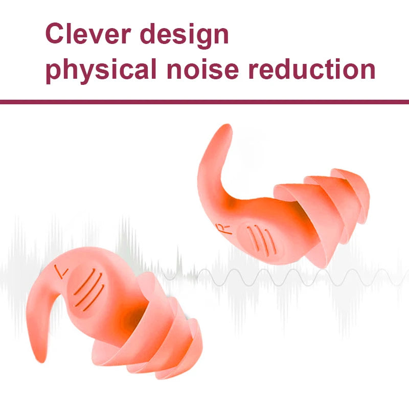 Anti Noise Silicone Earplugs filter Waterproof Swimming Ear Plugs For Sleeping Diving