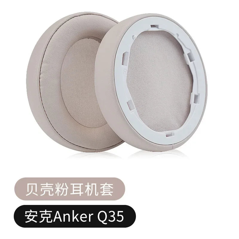 Black leather ear pad for Anker Soundcore headphones