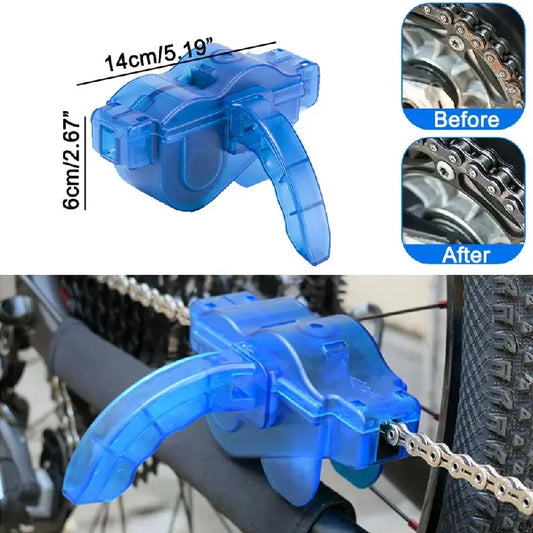 3D chain brush in use