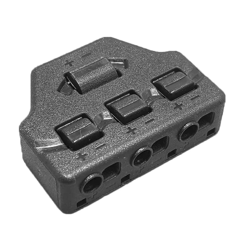 3 Port Push-in Fast Quick Wire Connector Distribution Wiring Cable Splitter