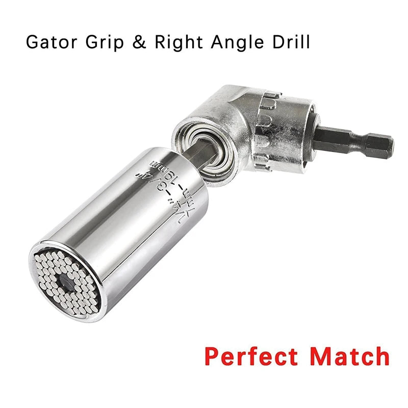 Close-up of hex bit socket holder adapter fitting