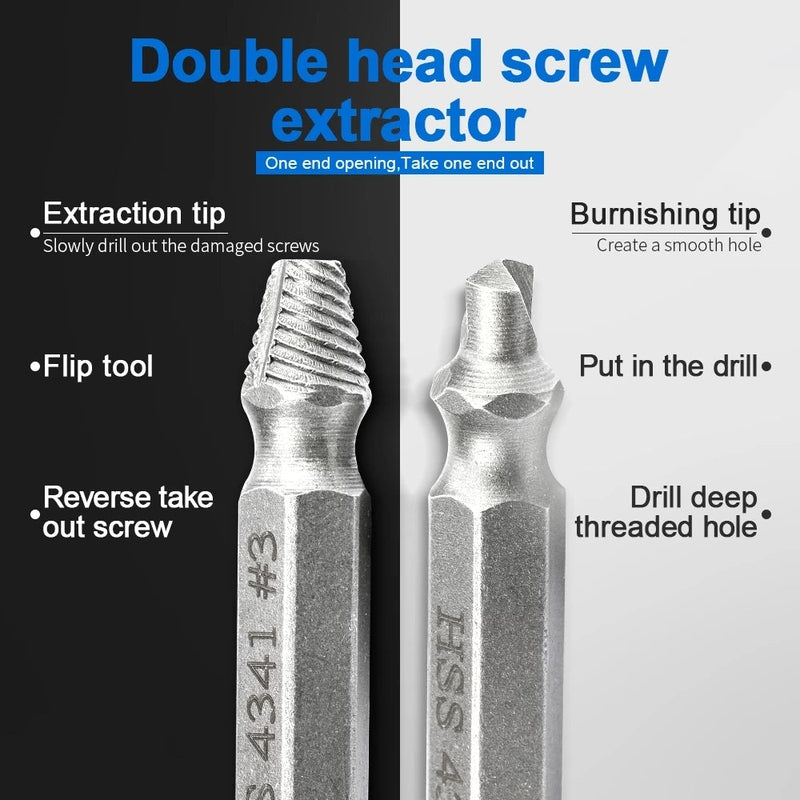 Screw extractor removing stripped fastener