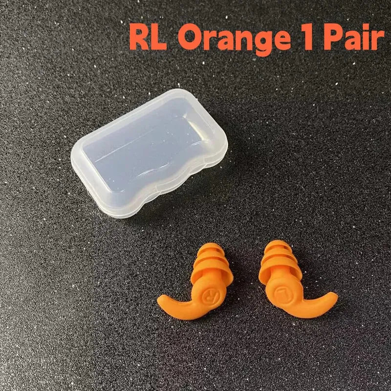 RL Orange silicone earplugs