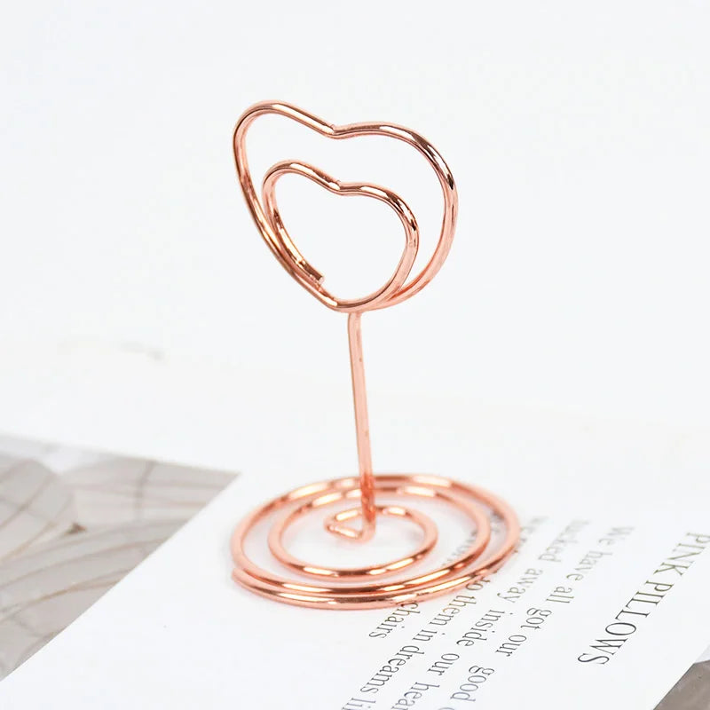Table Number Card Holders, Metal (10 pack)