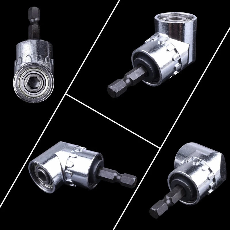 Angle screwdriver socket holder showing size comparison