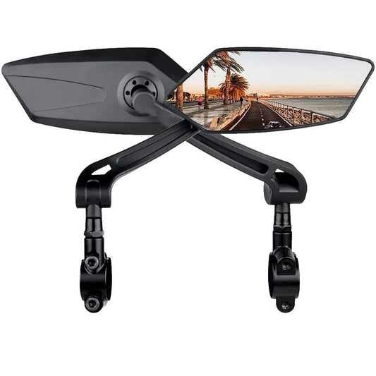 Mirror fitted to e-bike handlebar