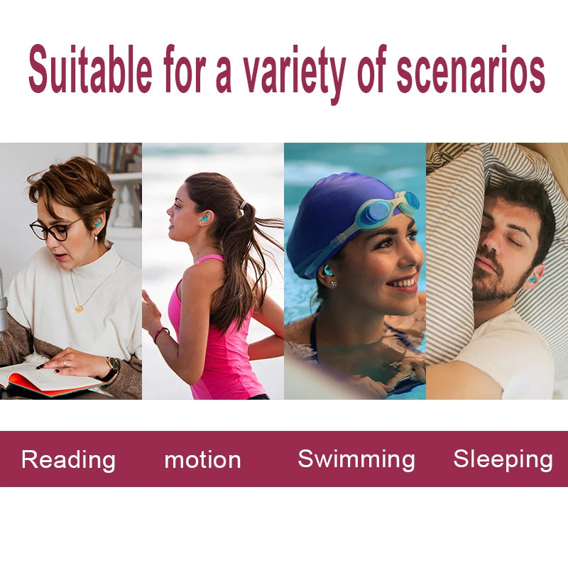 Anti Noise Silicone Earplugs filter Waterproof Swimming Ear Plugs For Sleeping Diving