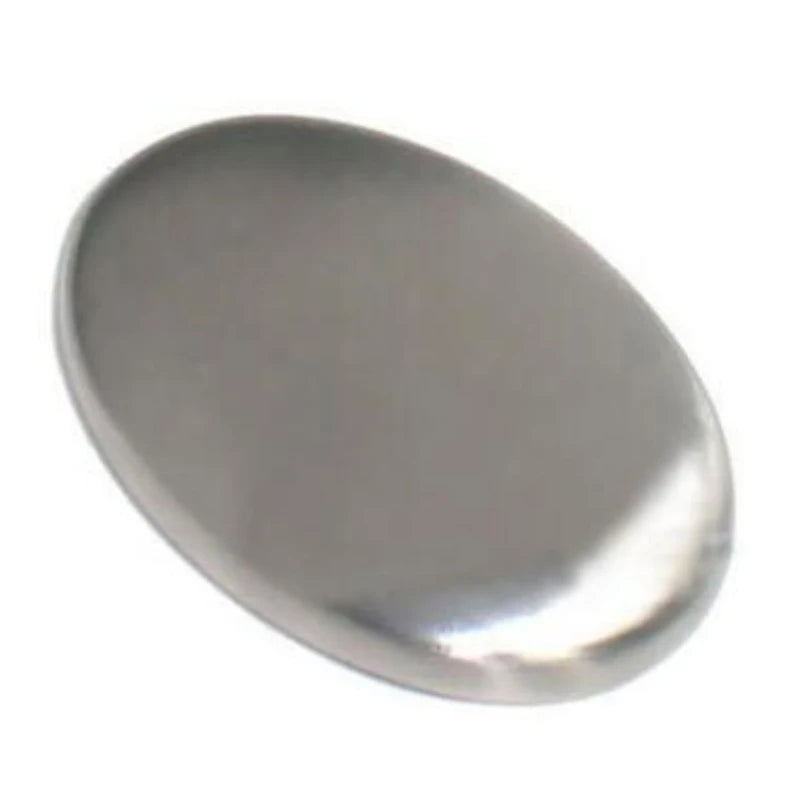 Stainless steel hand soap bar for removing food smells