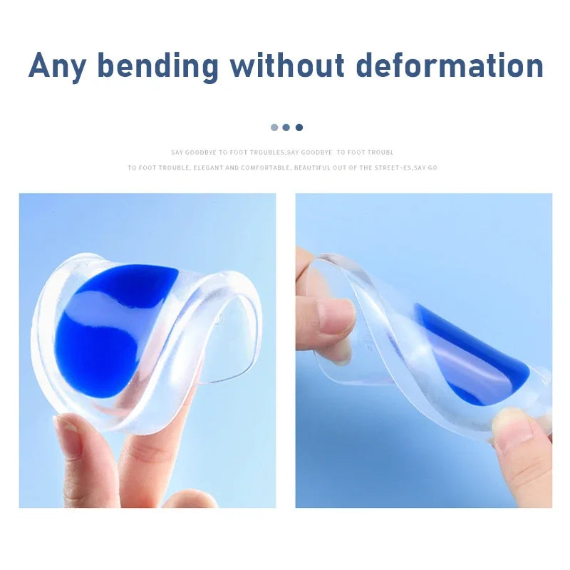 Silicone heel insole pair