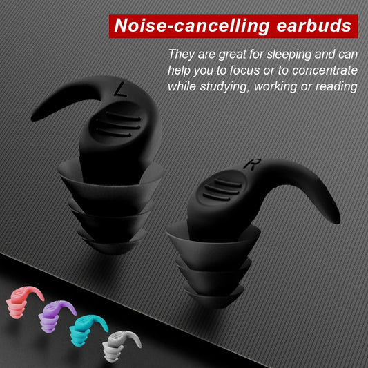Anti Noise Silicone Earplugs filter Waterproof Swimming Ear Plugs For Sleeping Diving