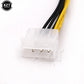 6 inch 2 x Molex 4 pin to 8-Pin PCI Express Video Card Pci-e ATX PSU Power Converter Cable