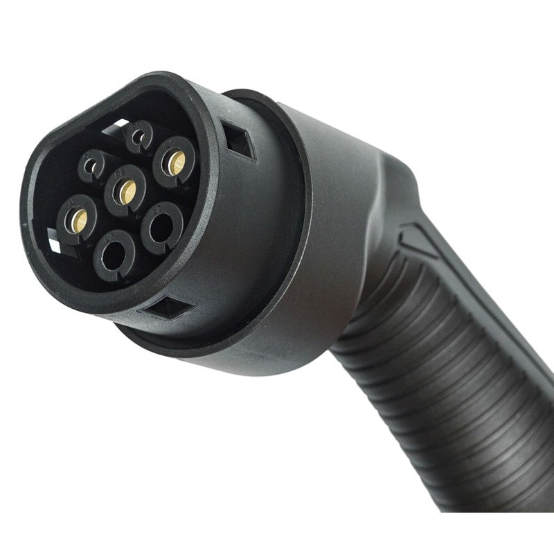 EV charger holder showing Type 2 plug compatibility