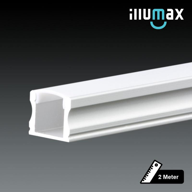 EXLP02 2m LED aluminium extrusion surface profile with diffuser