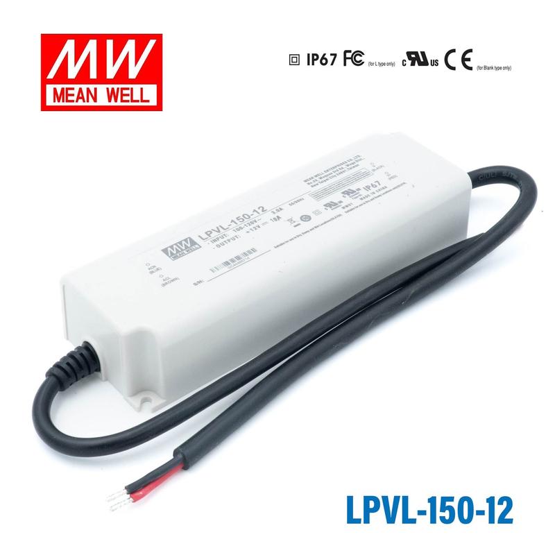 Mean Well LPVL-150-12 120W 12V IP67 LED driver