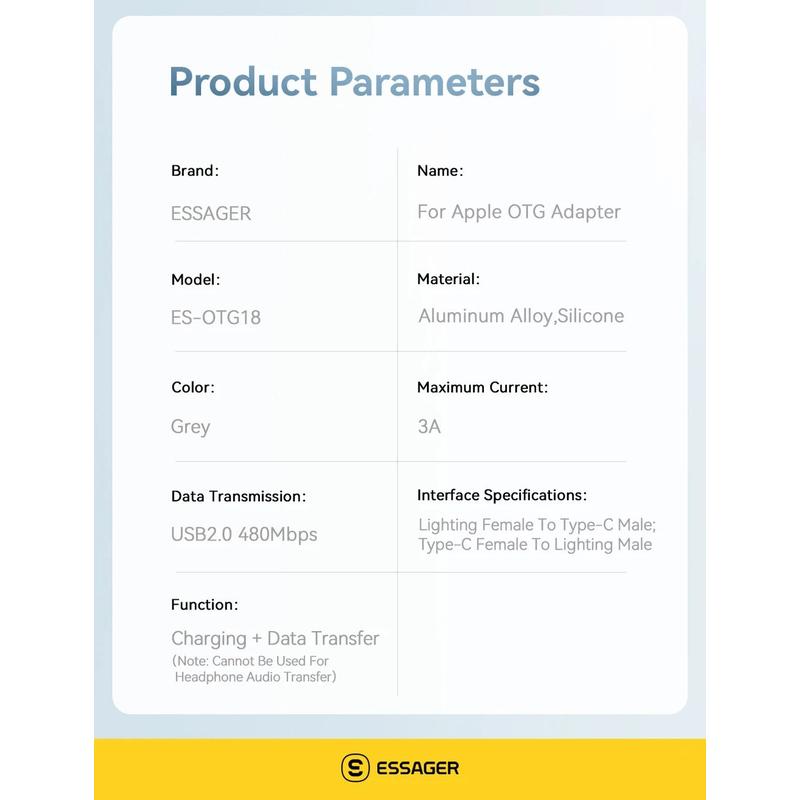 Adapters: Lightning to Type-C OR Type-C to Lightning