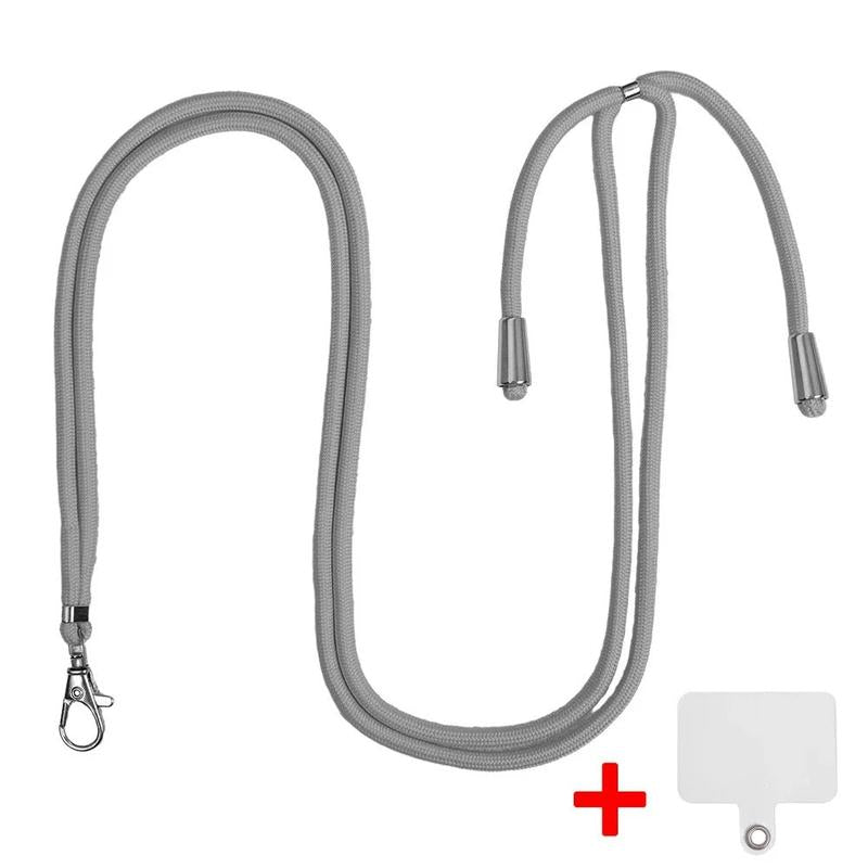 Phone lanyard showing versatile attachment options