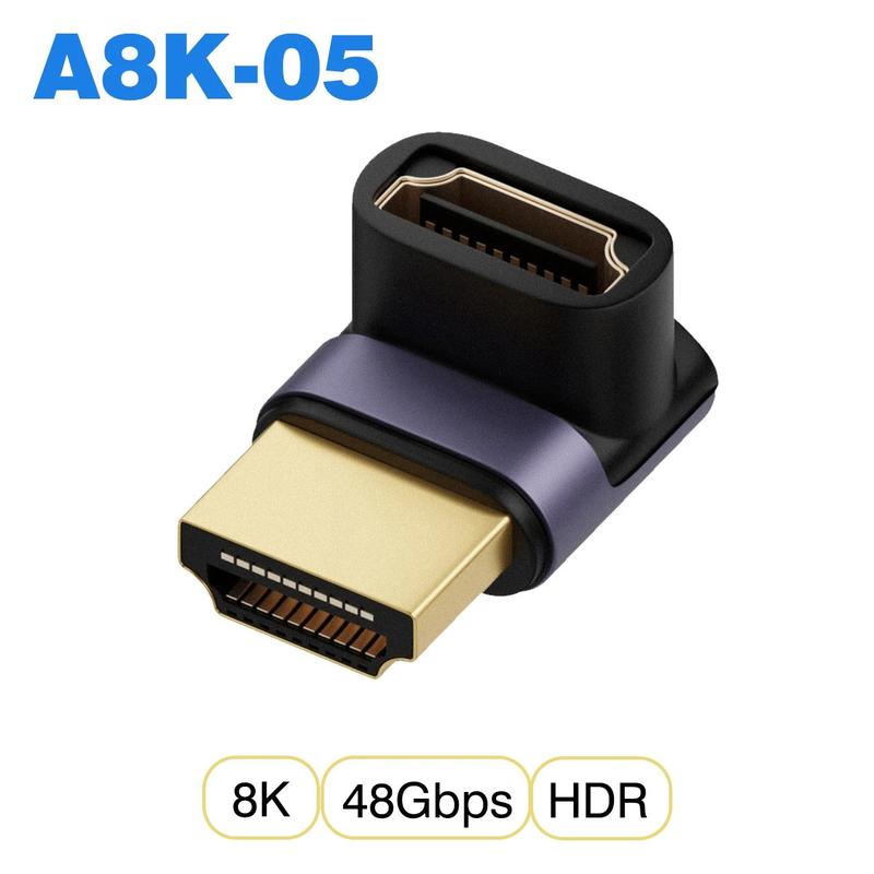 HDMI 2.1 adapter showing aluminium alloy construction