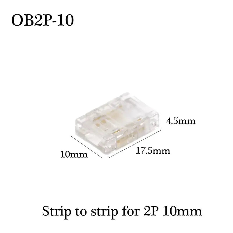 Quick connector for COB LED strip lighting