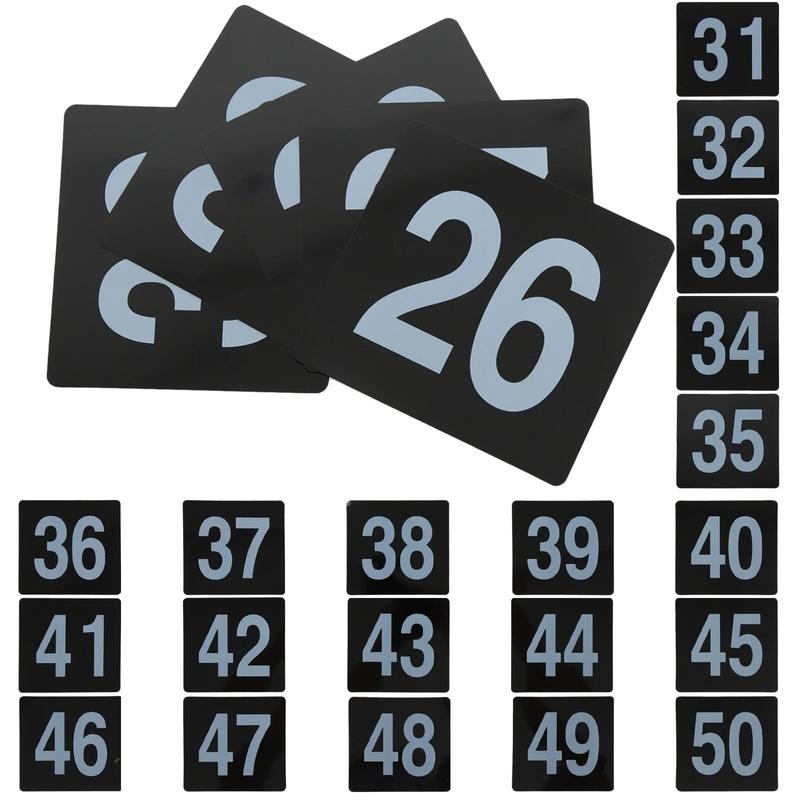 Restaurant Table Number Cards