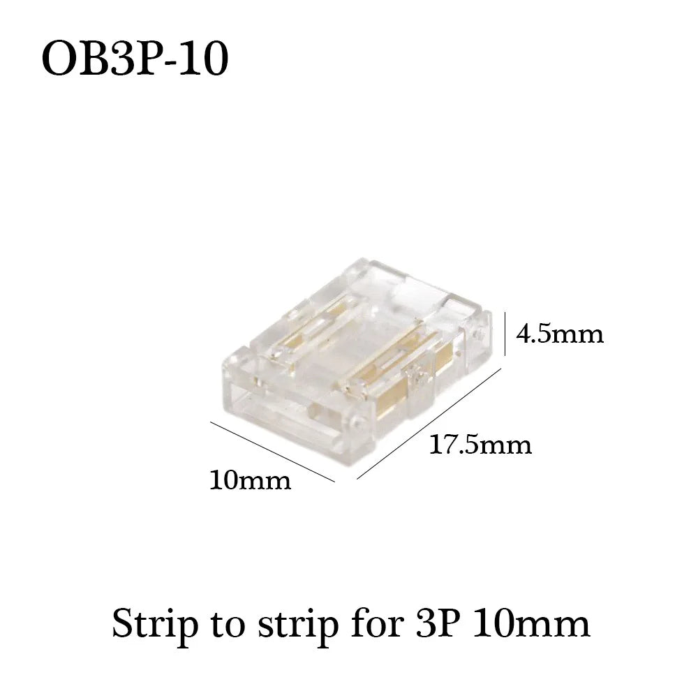 COB LED Quick Solderless Wire Connector for 8mm / 10mm COB / FCOB strips