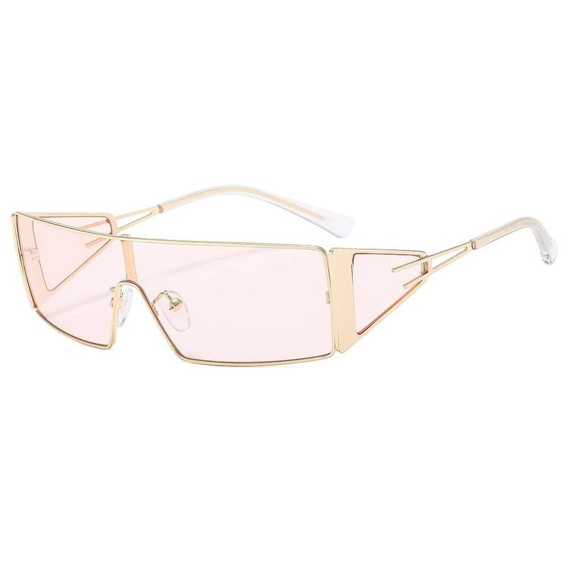 UV400 protection square sunglasses with coloured lens
