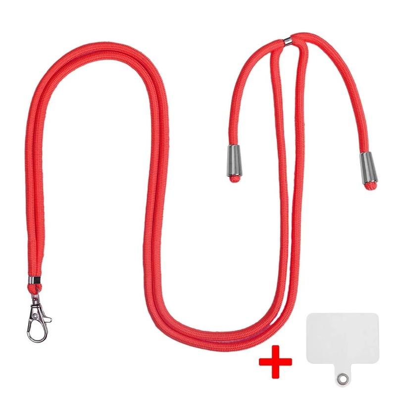 Hands-free phone lanyard worn across body