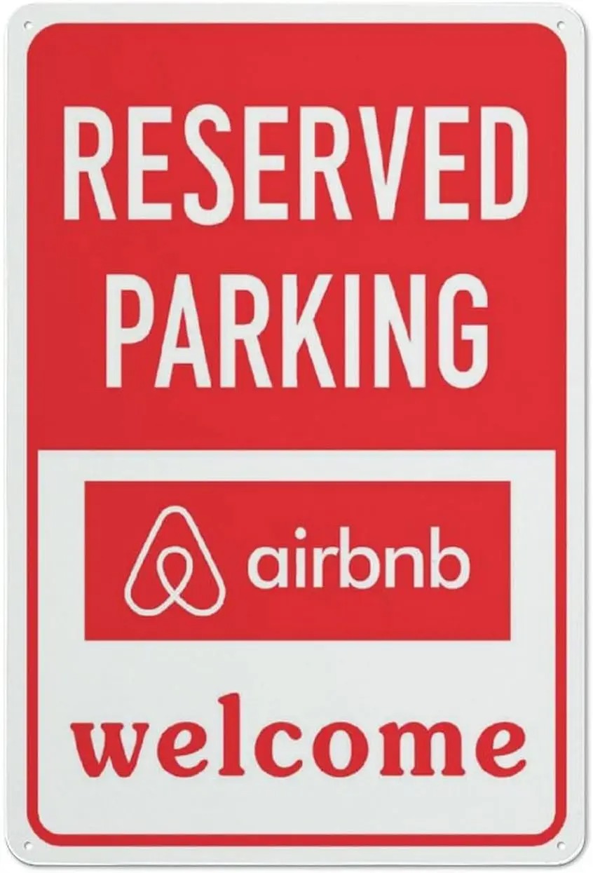 Reserved Parking Sign for Airbnb etc - 20x30cm