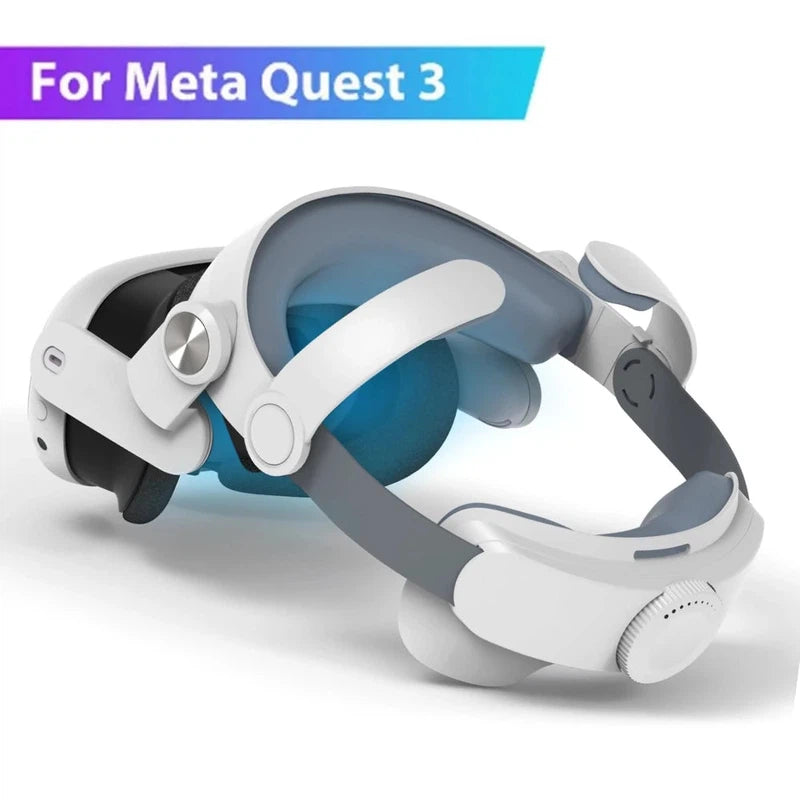 Elite replacement head strap for Meta Quest 3 VR headset showing T-shaped design