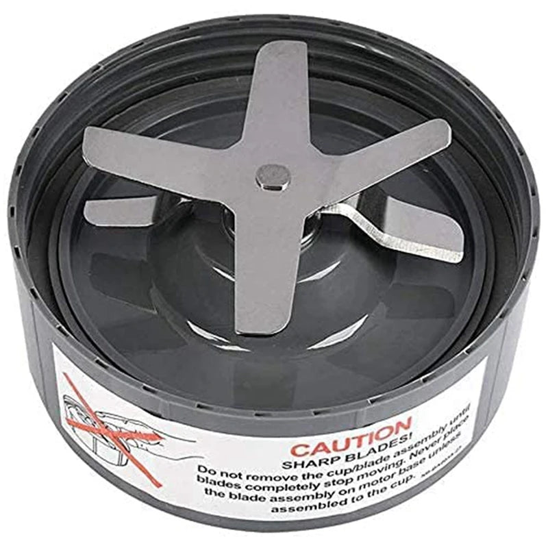 NutriBullet extractor blade with stainless steel blades and grey base
